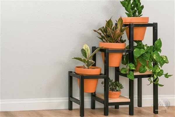 Tiered Metal Plant Stand