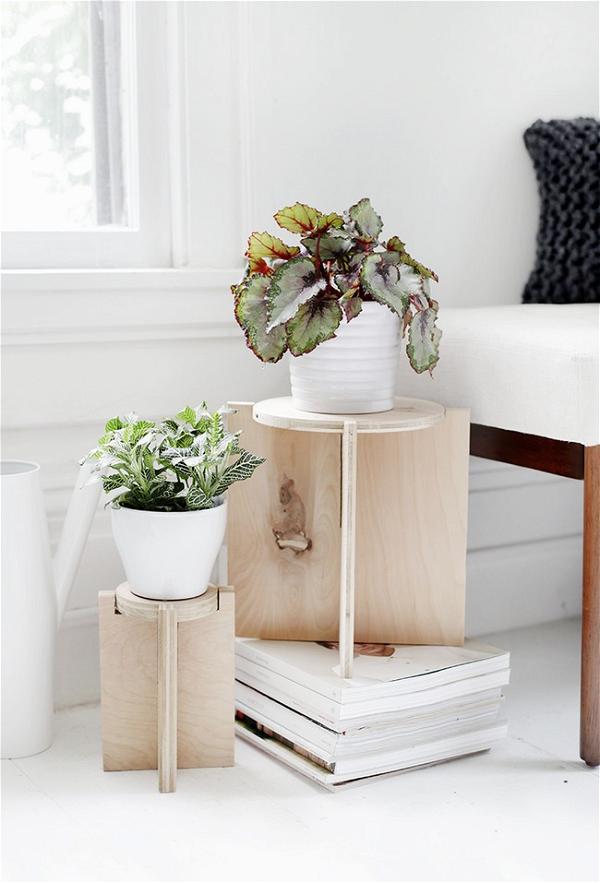 Wooden Plant Stand