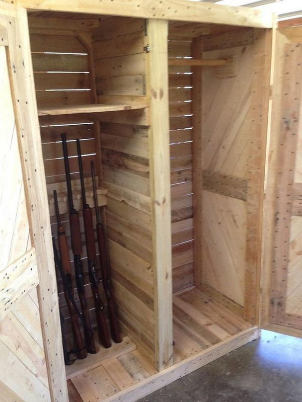 Addam Holder’s Pallet Gun Cabinet