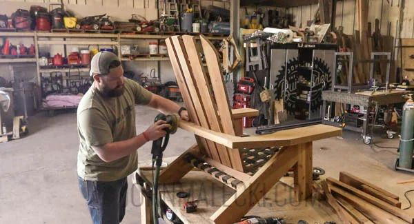 Rocking Chair With A Paracord Seat