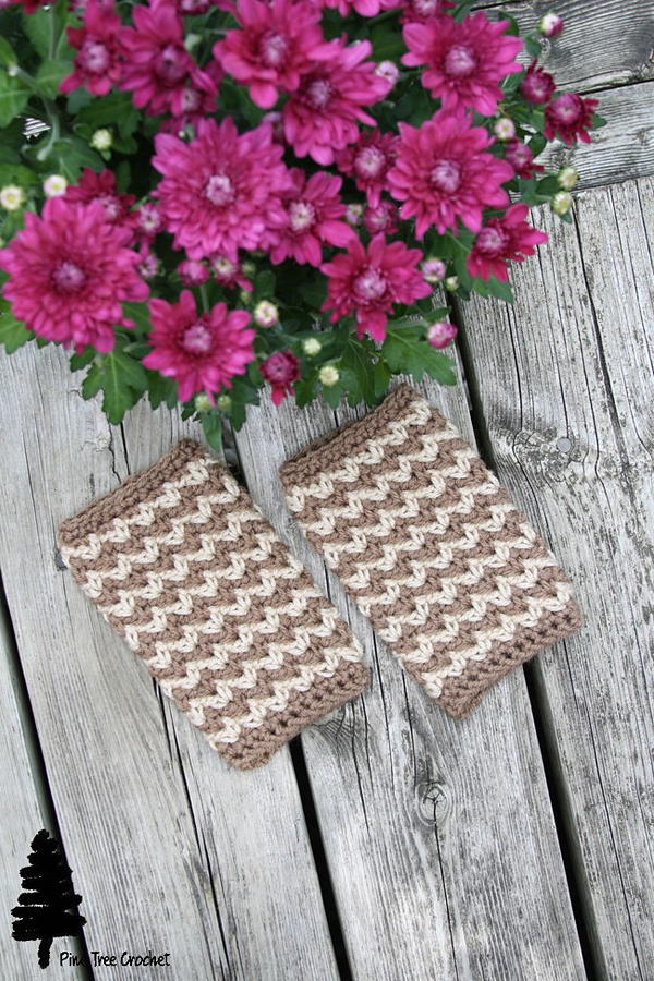 Autumn Crunch Fingerless Gloves