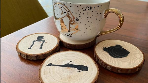 Bring Endor Indoors With These DIY Wood Coasters