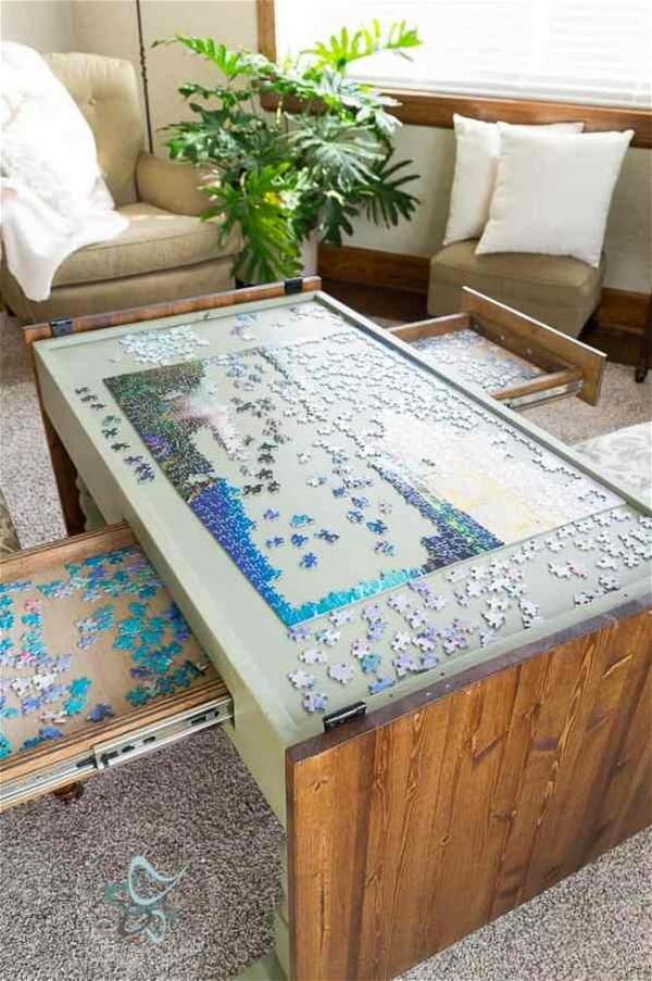 Build a Puzzle Coffee Table
