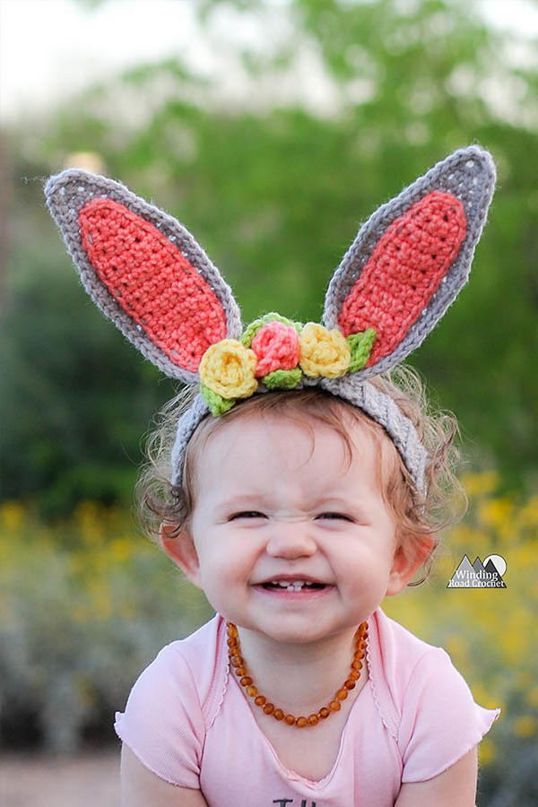 Ears Headband With Flowers