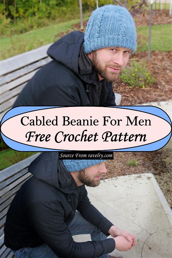 Cabled Beanie For Men