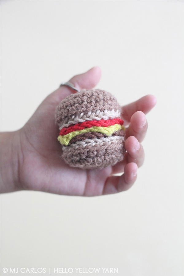 Cheeseburger Keychain 