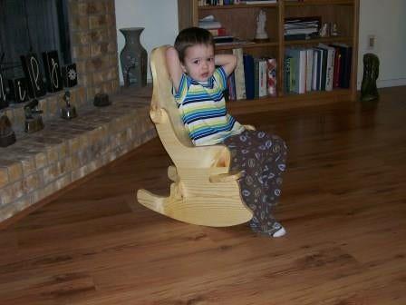 Childs Rocking Chair With No Nails Or Screws