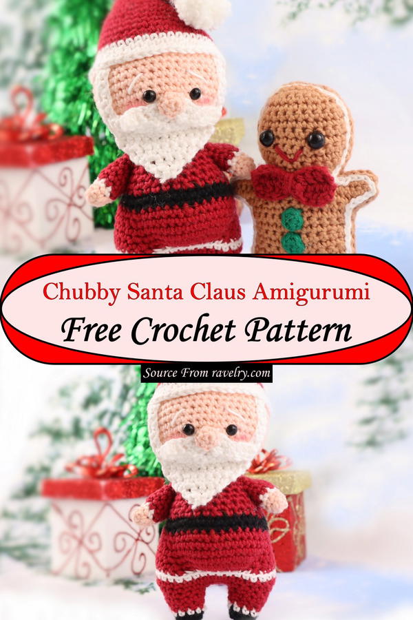 Chubby Santa Claus Amigurumi