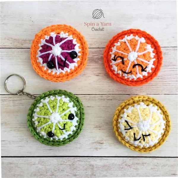 Citrus Fruit Keychain 