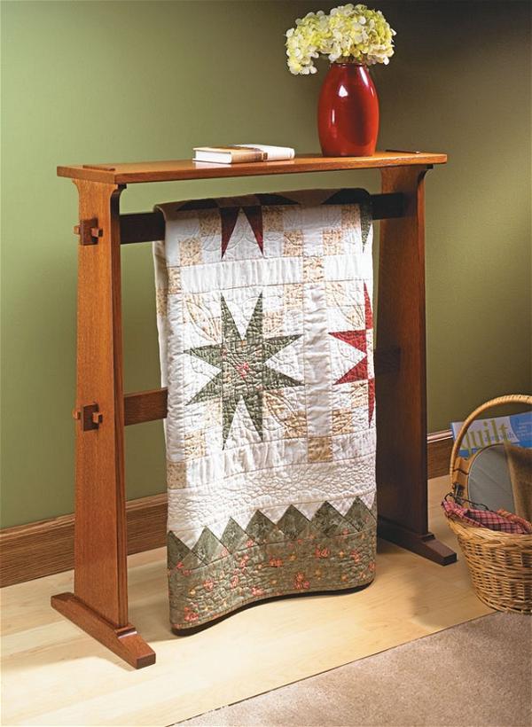 12 Free DIY Quilt Rack Plans ( With Images ) - Mint Design Blog