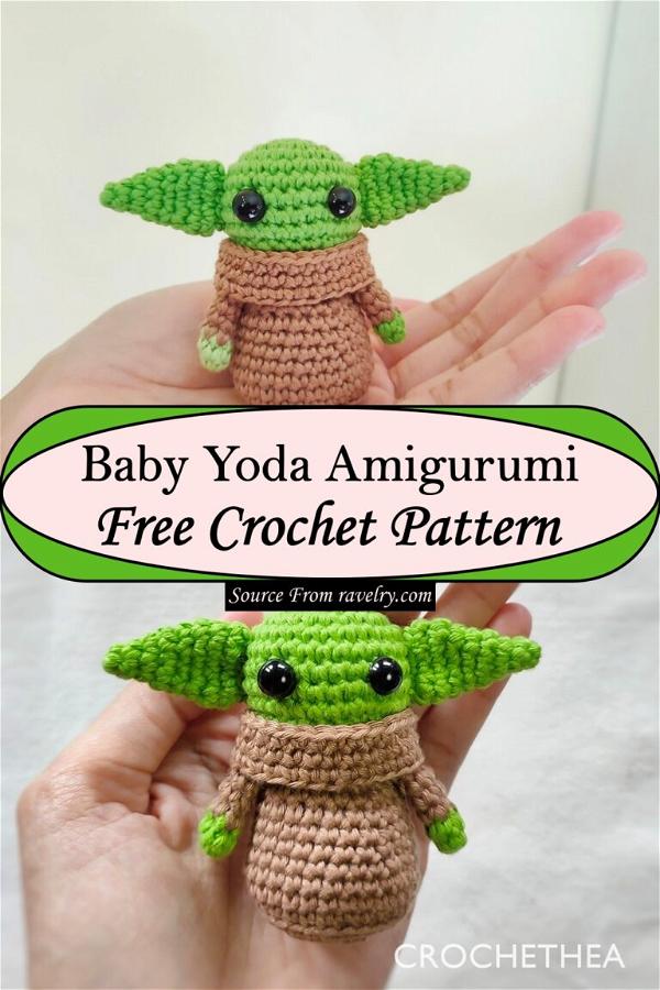20 Free Crochet Baby Yoda Patterns - Mint Design Blog
