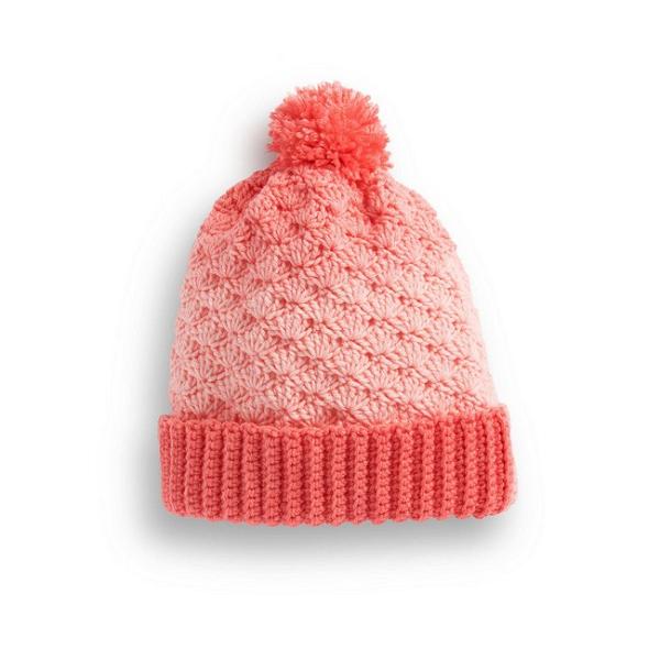 Crochet Shell Stitch Basic Hat