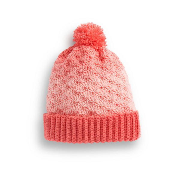 Crochet Shell Stitch Basic Hat