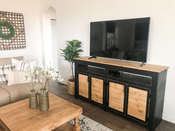 DIY 4-Door TV Stand