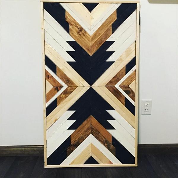 DIY Aztec Wood Art