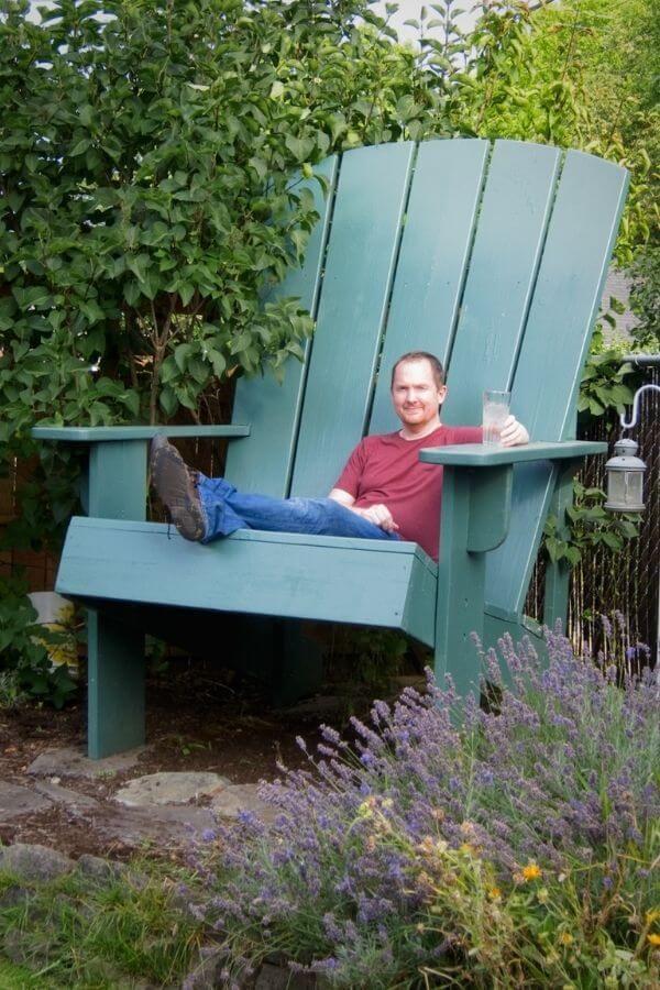 DIY Big Adirondack Chair From Haha Bird