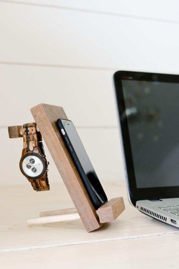 DIY Cell Phone Stand And Accessory Holder