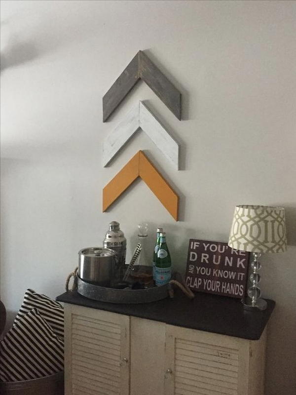 DIY Chevron Wood Arrows