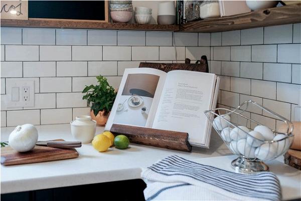 DIY Cookbook Stand Using Scrap Wood