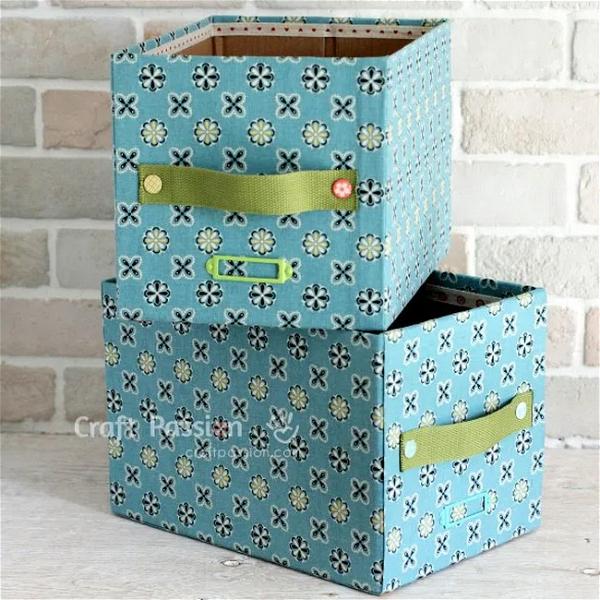 DIY Fabric Storage Box