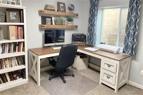 Desk With Drawers