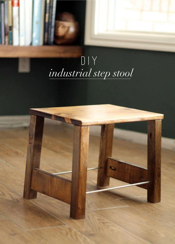 DIY Industrial Step Stool