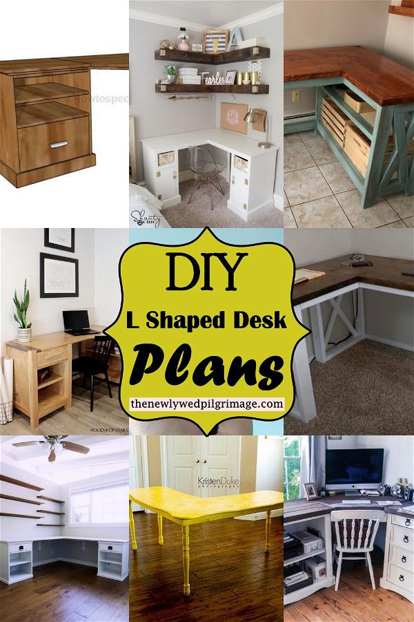 DIY L Shaped Desk Plans And Ideas 1