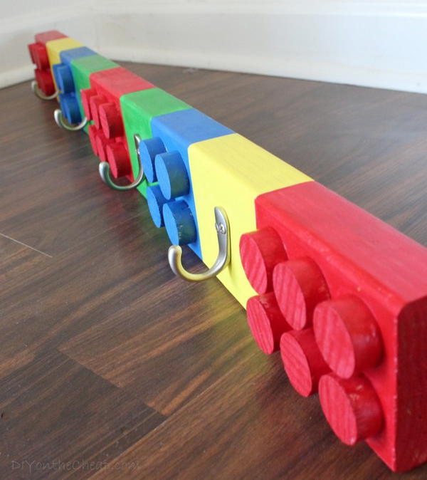 DIY Lego Coat Rack