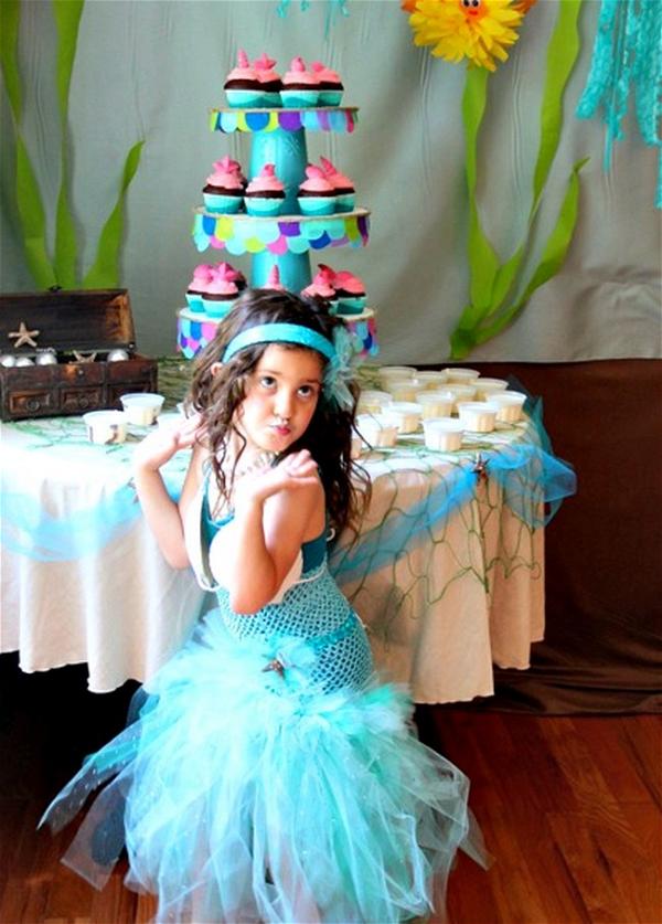 DIY Mermaid Themed Cupcake Tower