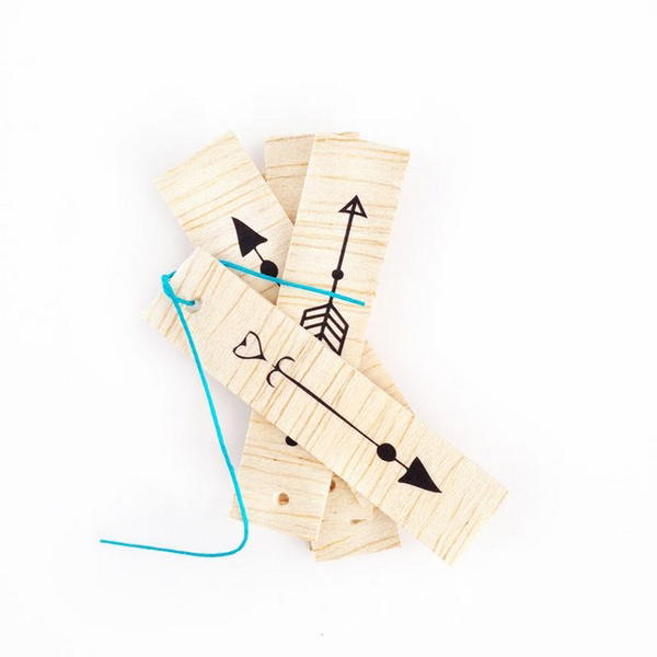 DIY Packages Wooden Arrow Tags