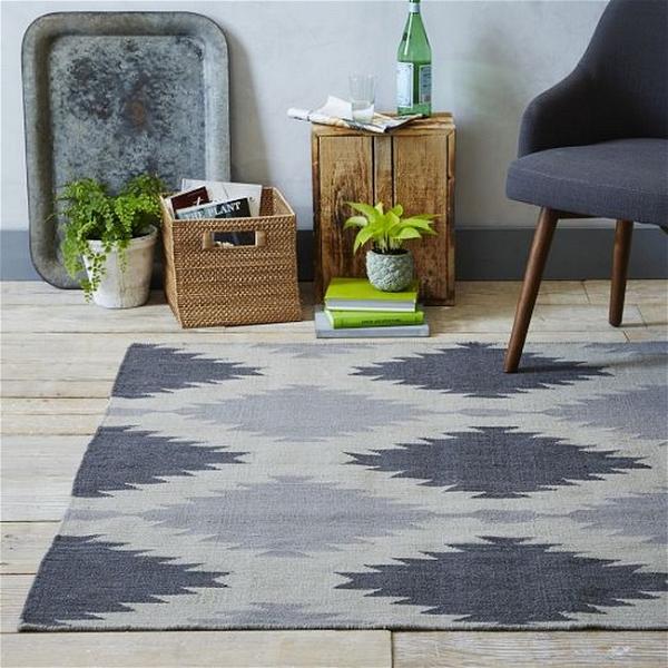 DIY Painted Rug Inspired By West Elm