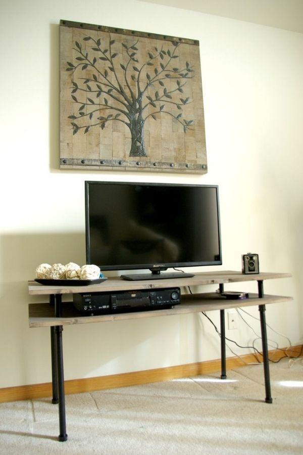 DIY Pipe TV Stand – Rustic And Modern