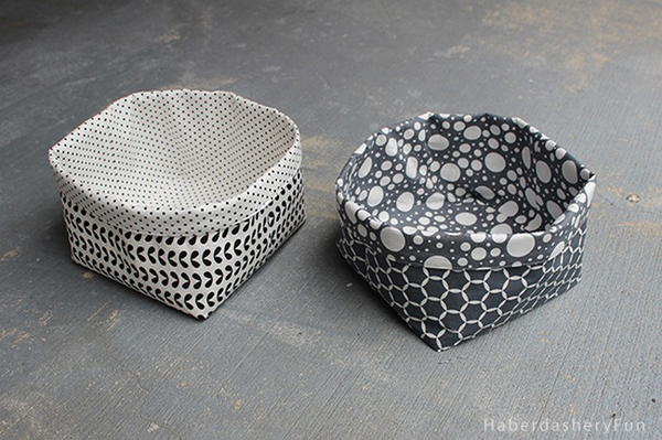 DIY Reversible Fabric Storage Bin