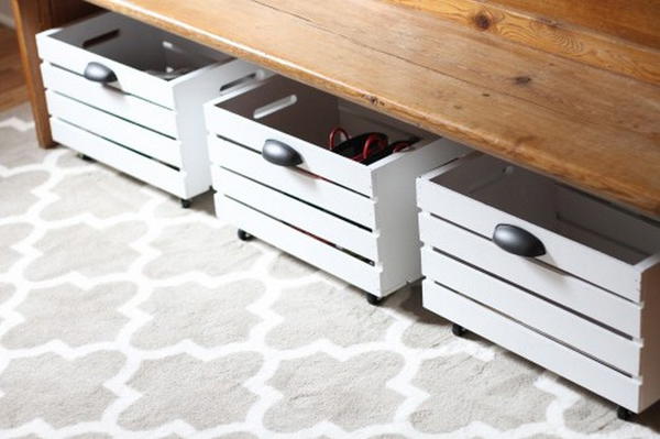 DIY Rolling Storage Bin