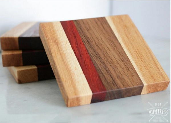 DIY Scrap Wood Coasters