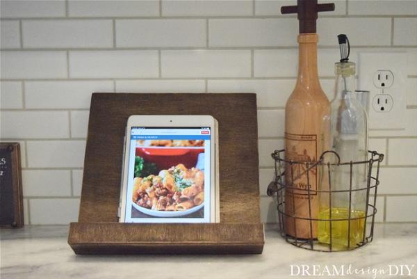 DIY Tablet Cookbook Stand
