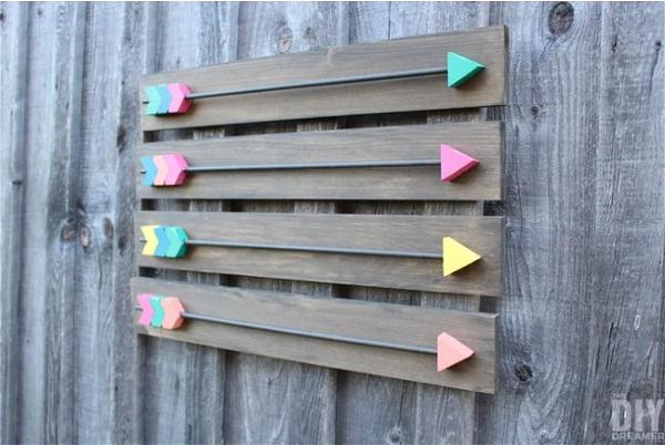 DIY Wood Arrows Wall Art