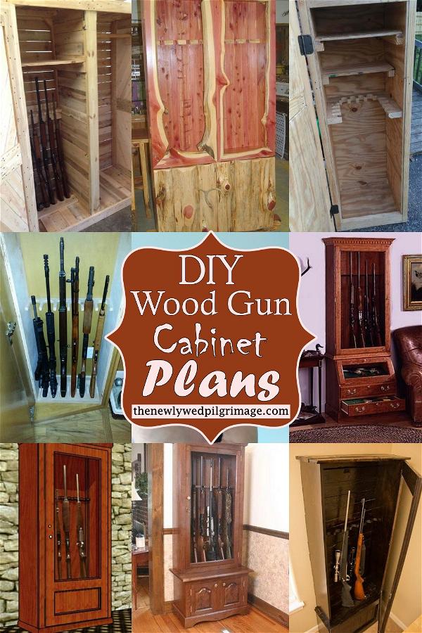 DIY Wood Gun Cabinet Plans