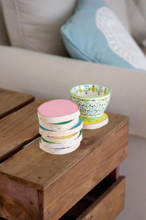 DIY Wood Round Coasters