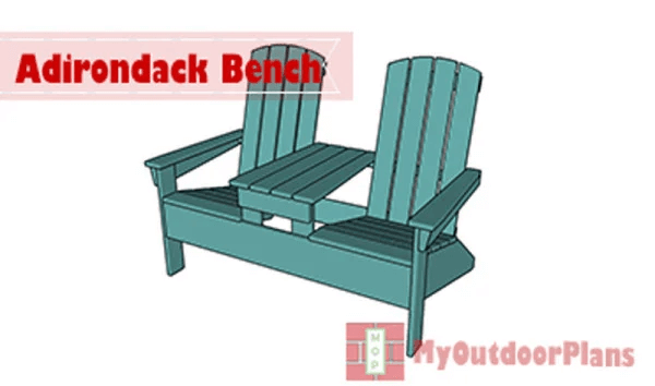 Double Adirondack Chair Plans