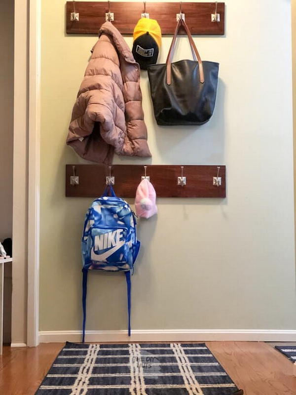 Double Wall Mounted DIY Coat Rack