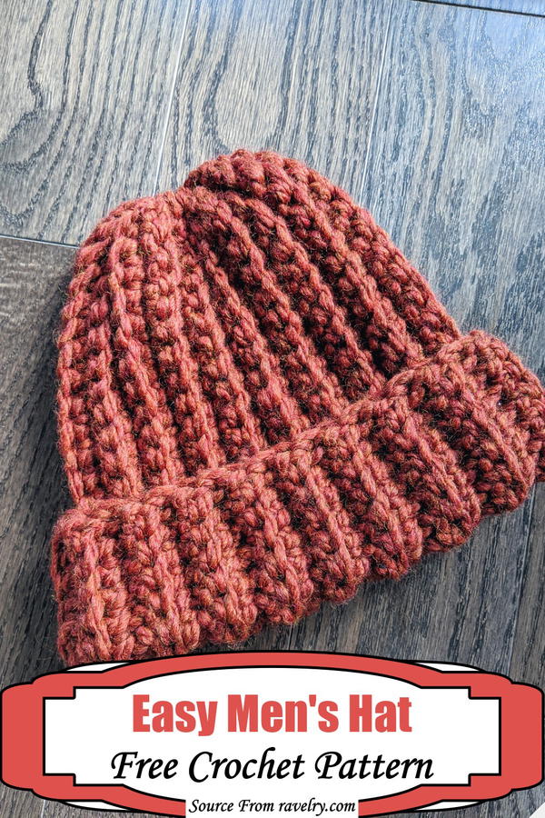 Easy Crochet Men's Hat