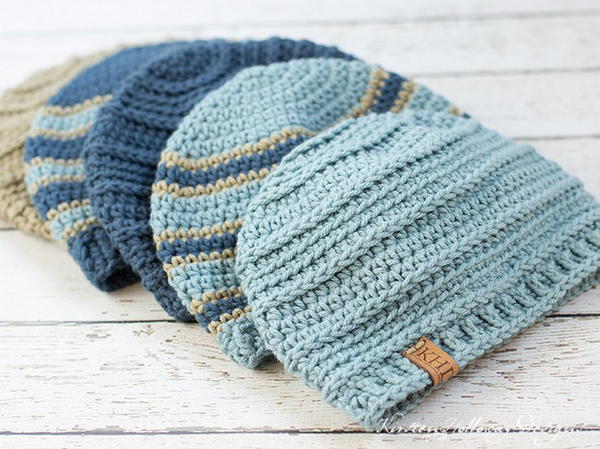 Easy Striped Beanie For Men