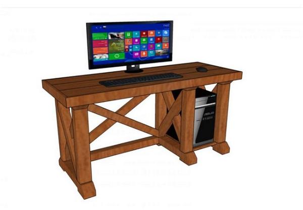 Farmhouse Computer Desk Plans By How To Specialist