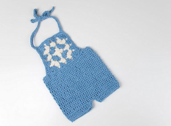 Granny Square Baby Romper