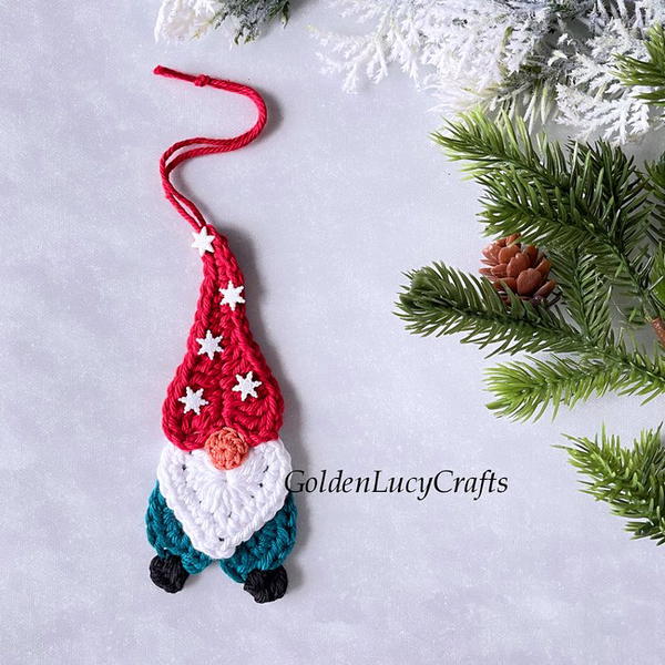 Heart Gnome Ornament