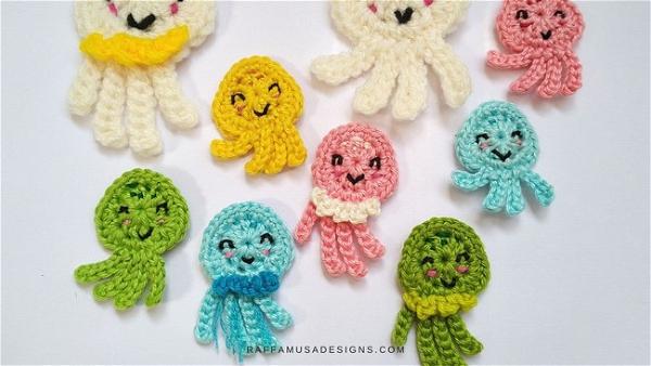 Jellyfish And Octopus Appliques
