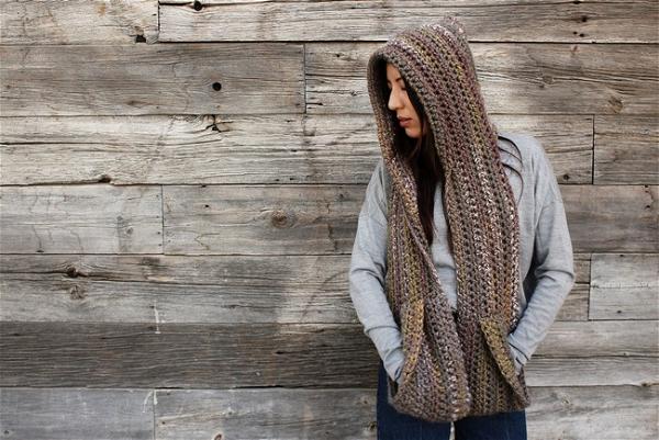 Kodiak Hooded Pocket Scarf