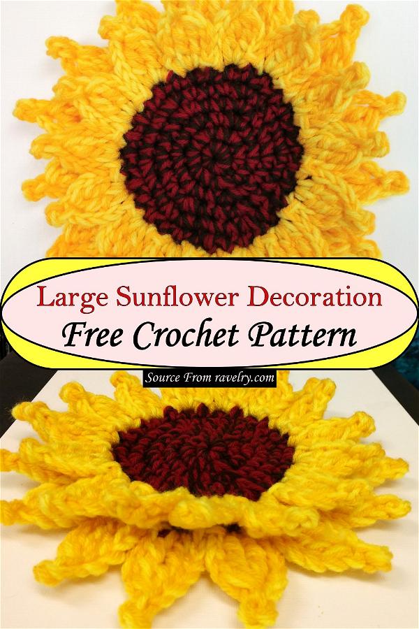 Large Sunflower Decoration