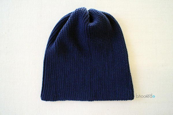 Mens Simple Ribbed Beanie